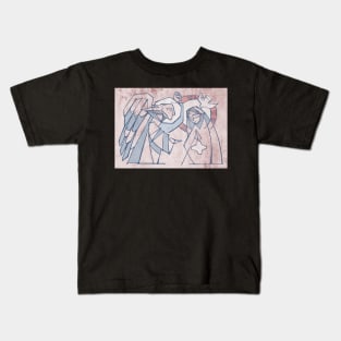 Angel Gabriel and Virgin Mary at the Annunciation Kids T-Shirt